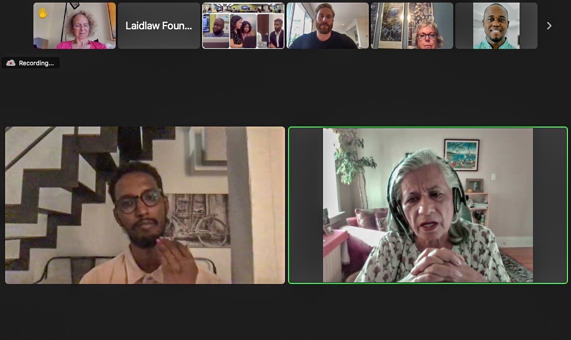 Thursday, June 23, 2022 – Senator Ratna Omidvar speaks at the virtual Laidlaw Foundation annual general meeting. Senator Omidvar spoke about her Bill S-216, the Effective and Accountable Charities Act, as well as how philanthropy can strengthen Canadian communities.