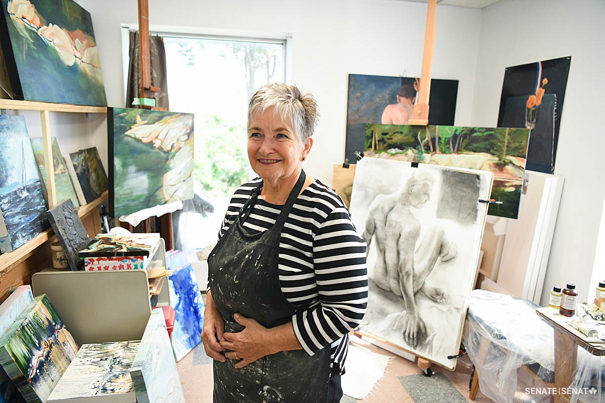 Ms. Breault-Landry’s Gatineau studio displays sketches, paintings and sculptures she has created during her 30-year career.