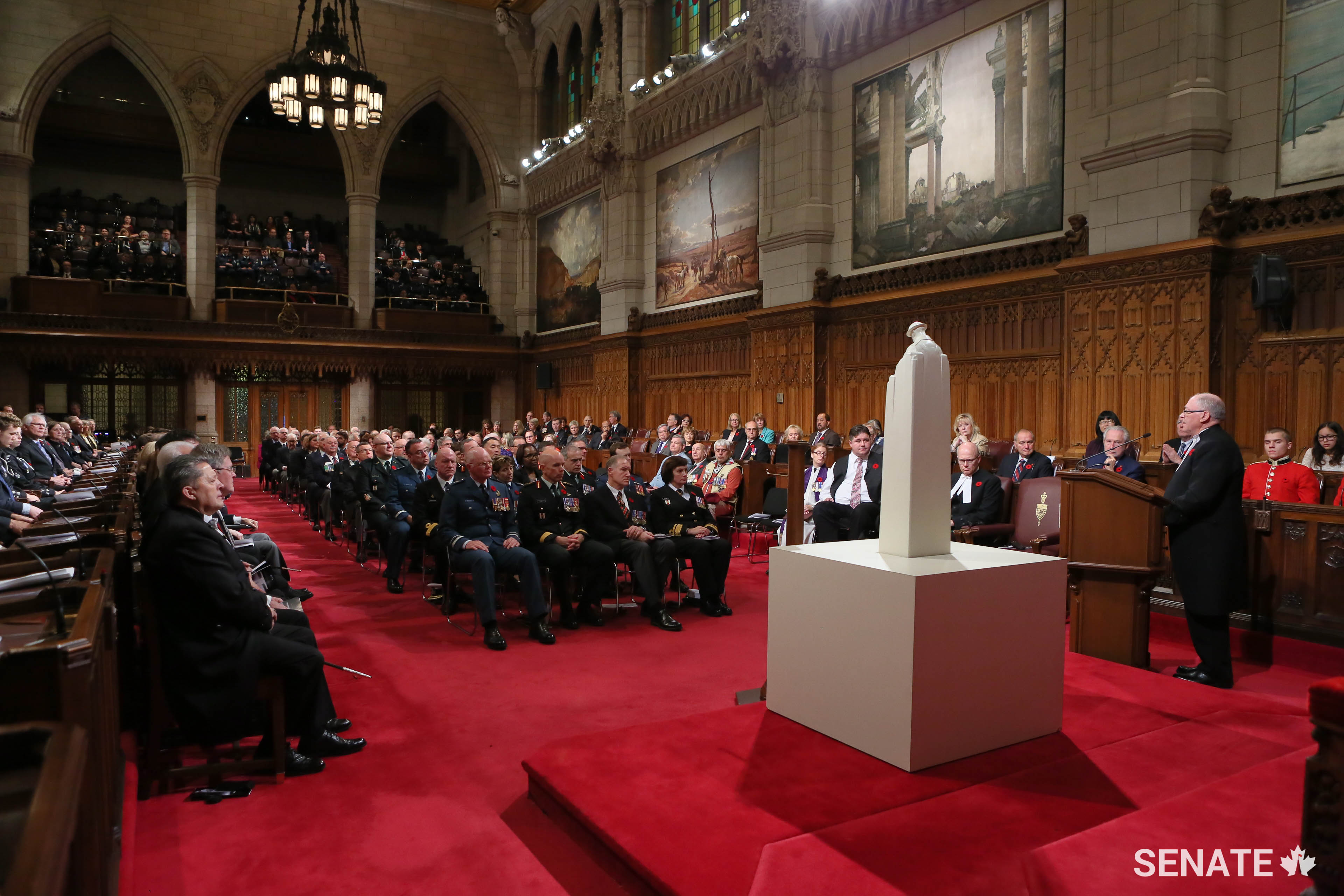 Pictured: Veterans and service Canadian Armed Forces Personnel attended the official launch of Veterans’ Week.