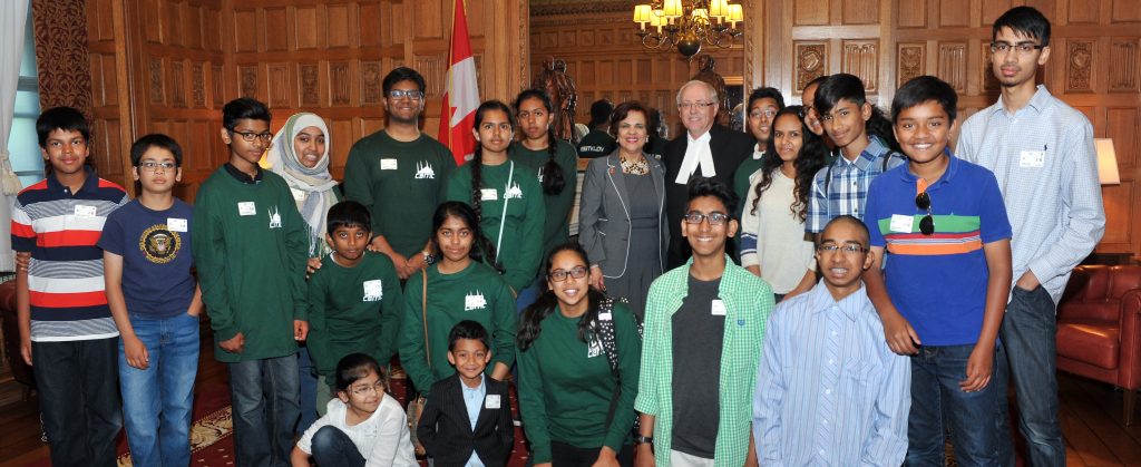 Senator Jaffer with Speaker Furey Welcomes Youth from Ottawa’s Bangladesh Muslim Community