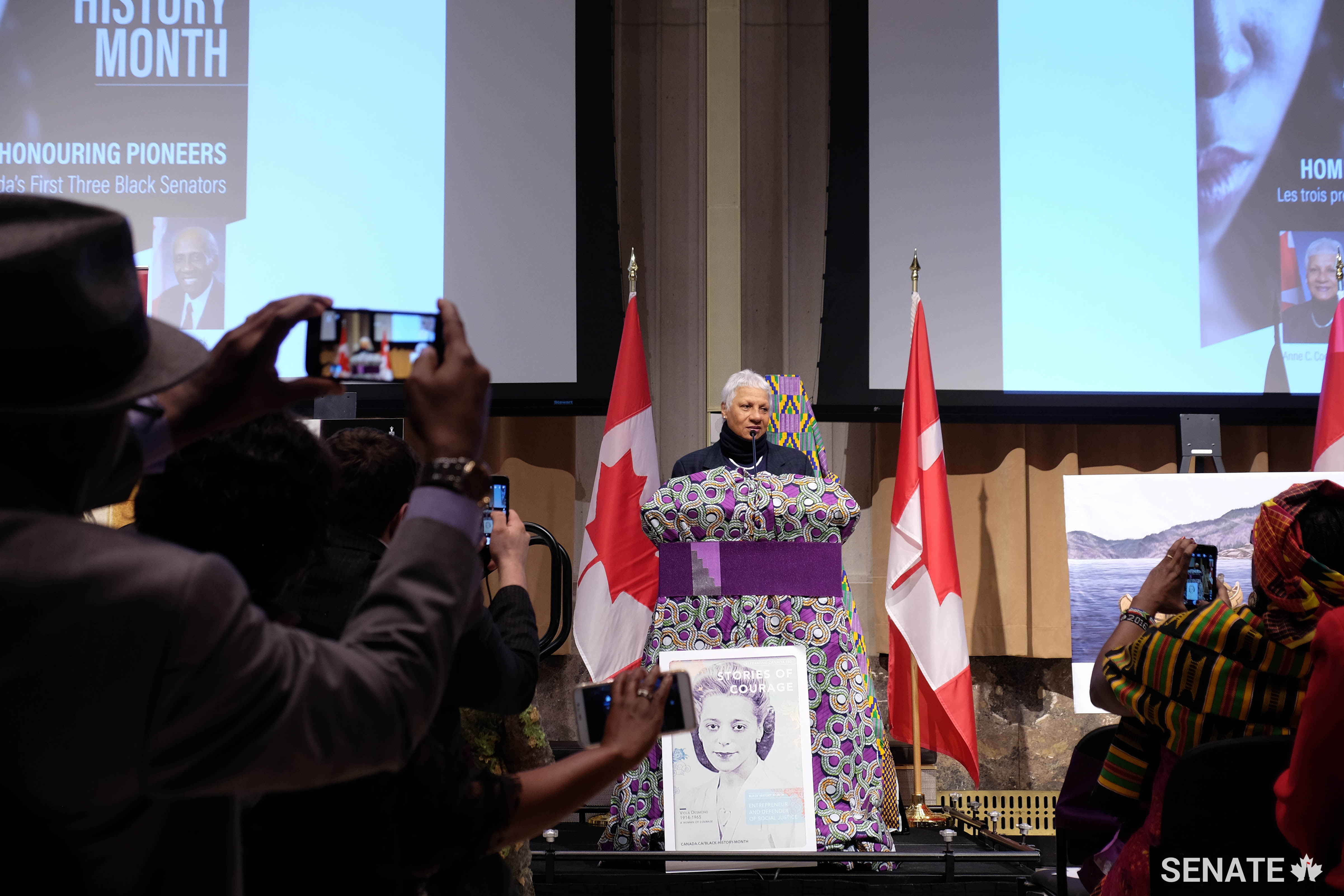 Senator Anne C. Cools, guest speaker at the Senate’s Black History Month event, talks about her roots in the British West Indies, the bravery of those who led the movement to abolish slavery and the place of Canada in this narrative.