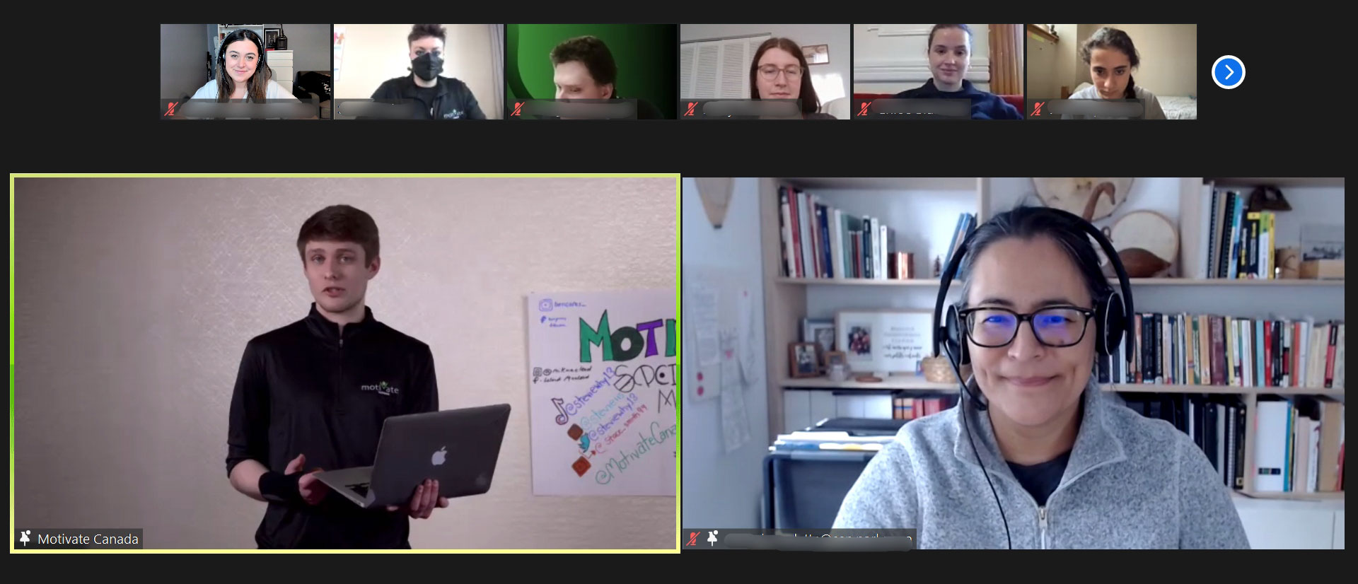 Friday, March 18, 2022 – Senator Michèle Audette participates in Motivate Canada’s ViaYOUTH Summit, an annual event designed to empower young Canadians to contribute to social and economic issues. Participants asked the senator about her path to the Senate, her experience as a community leader and her resilience in life.