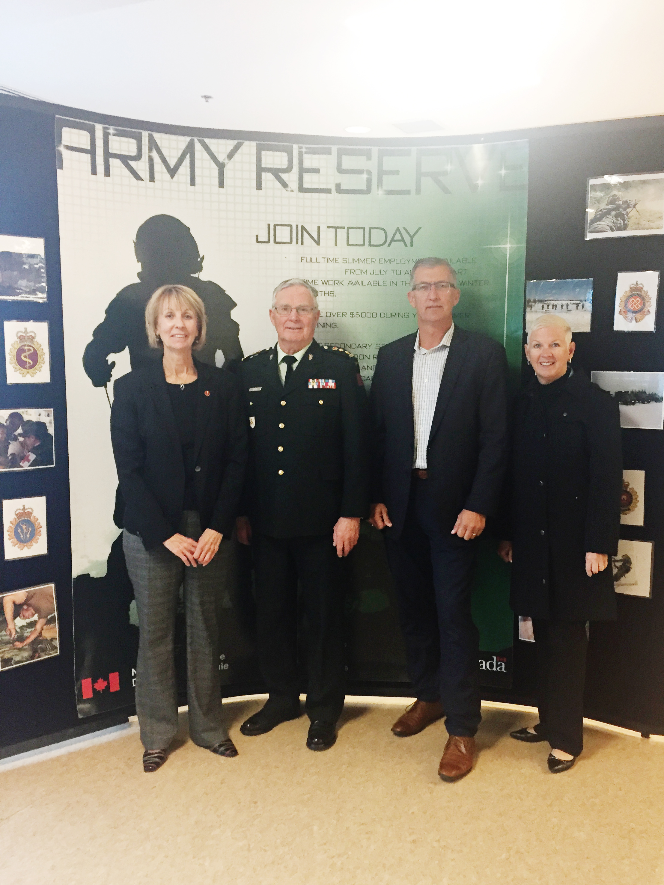 Saturday, September 30 — <a href='https://sencanada.ca/en/senators/marshall-elizabeth/'>Senator Elizabeth Marshall</a> in a Canadian Army Reserve Open House at the Local Armory of St. John's, Newfoundland and Labrador.
