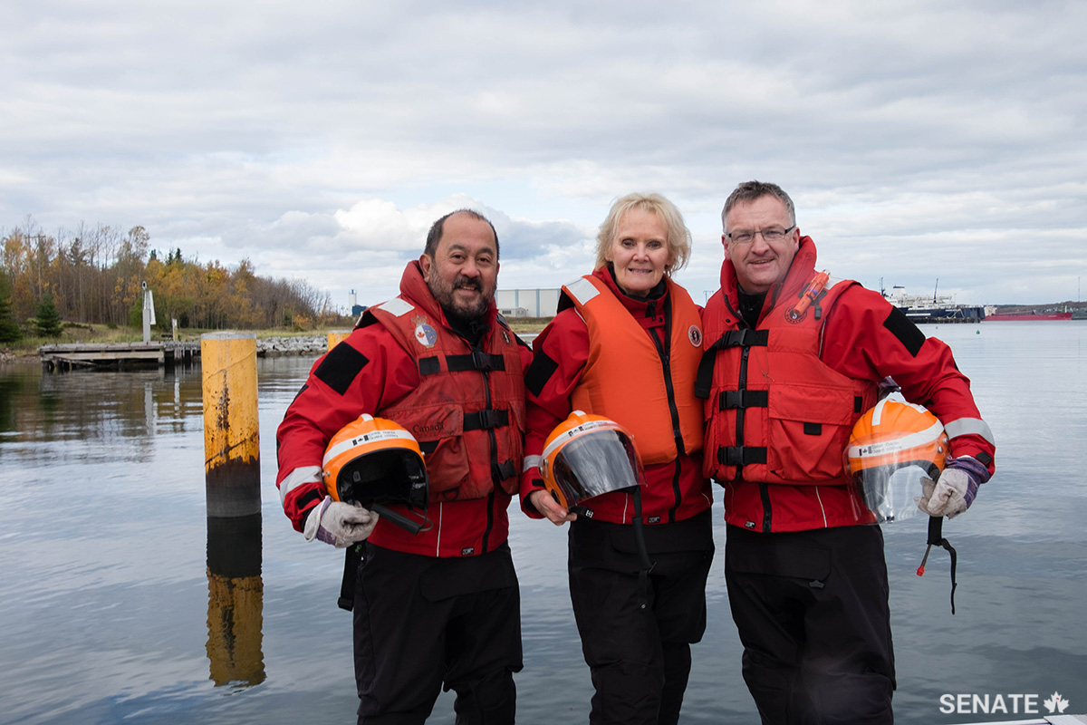 Senate Committee on Fisheries and Oceans’ fact-finding mission on search and rescue in Nova Scotia, October 2016.