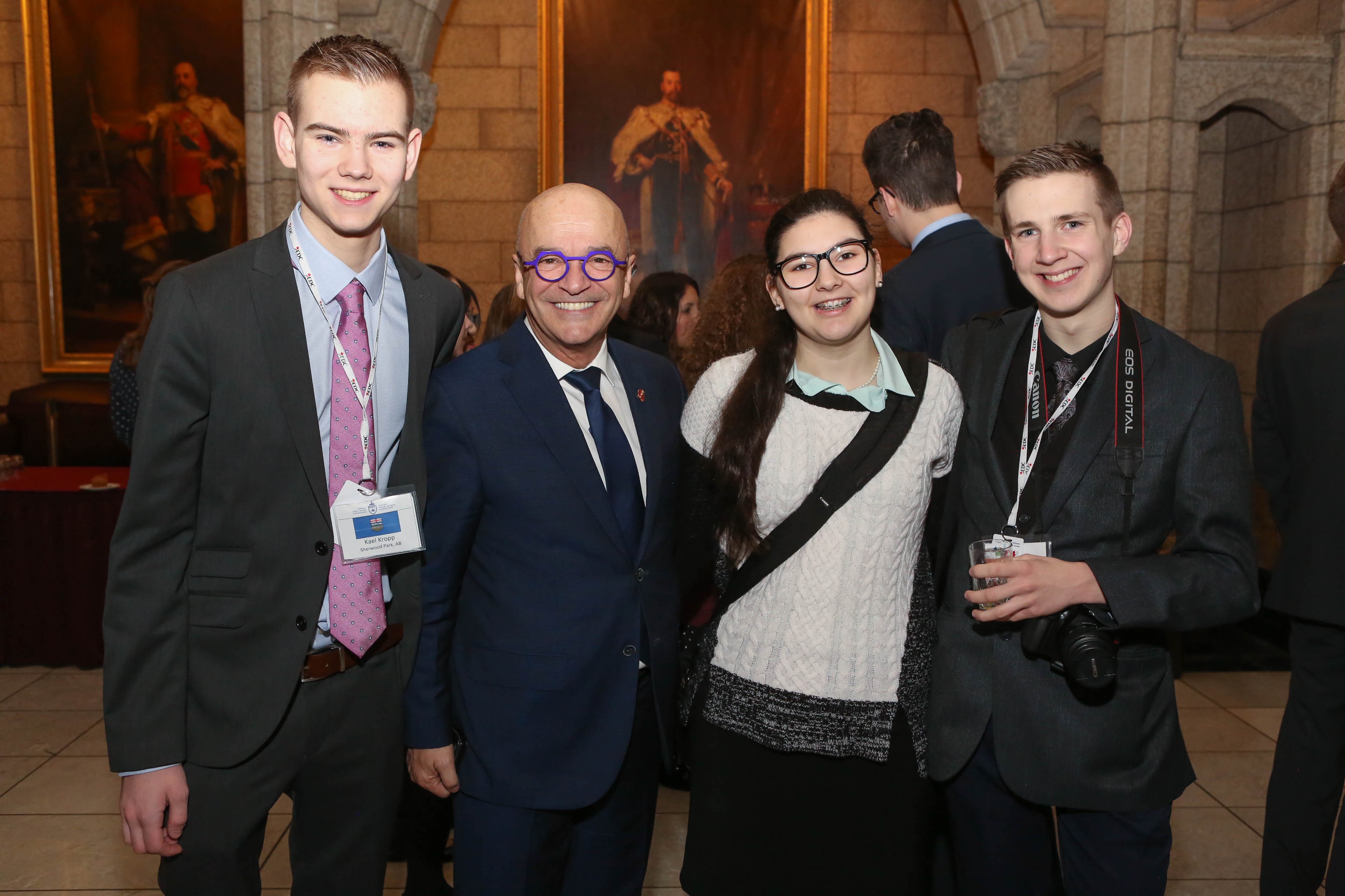 "It's a real privilege to meet them," says Senator René Cormier. "The curiosity and appetite for learning about public affairs shown by these young leaders was a real source of inspiration and shows great promise for the future of democracy in this country."