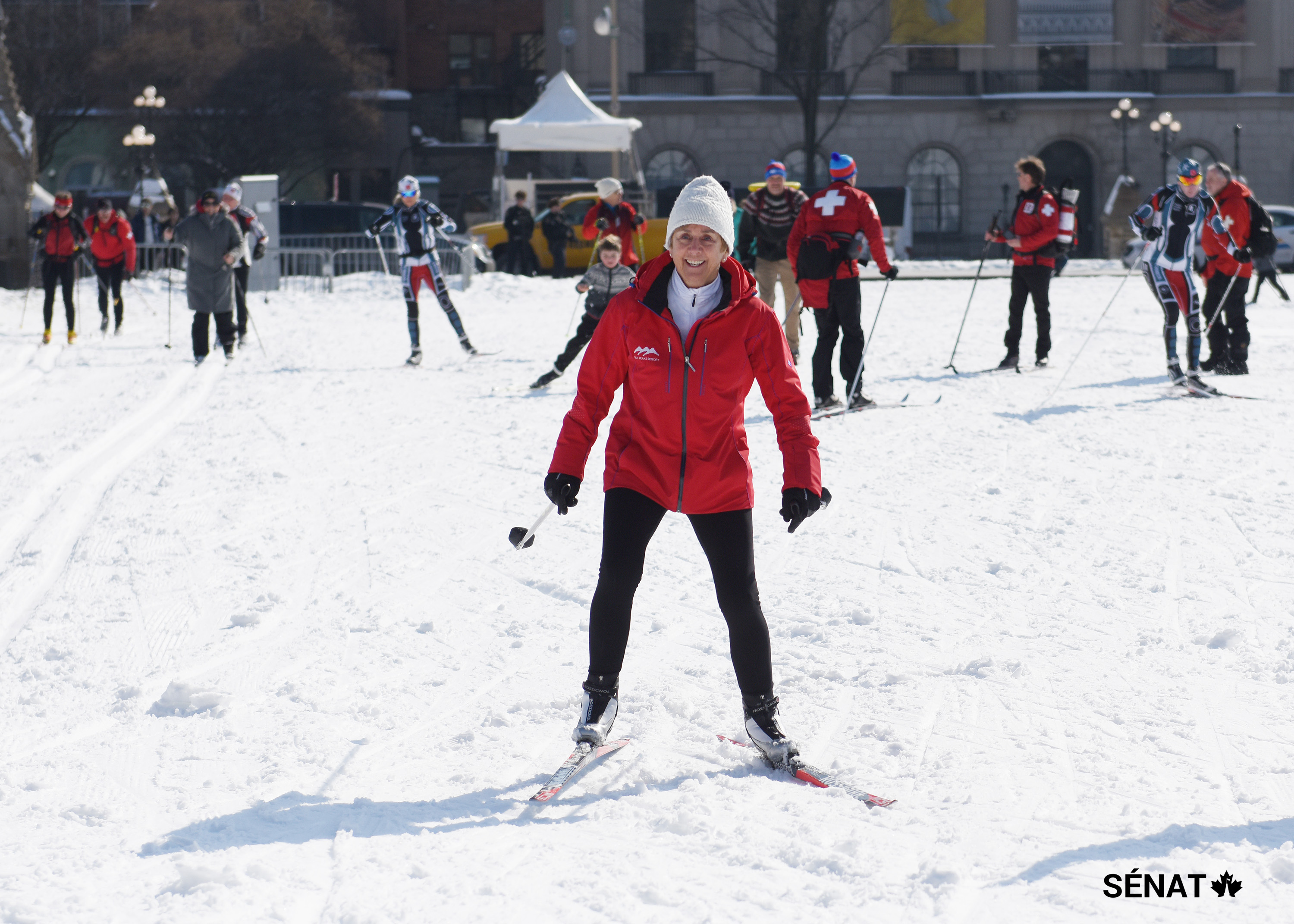 Il y a cinquante ans, le 15 février 1968, la sénatrice Nancy Greene Raine a remporté une médaille d'or aux Jeux olympiques d'hiver à Grenoble.