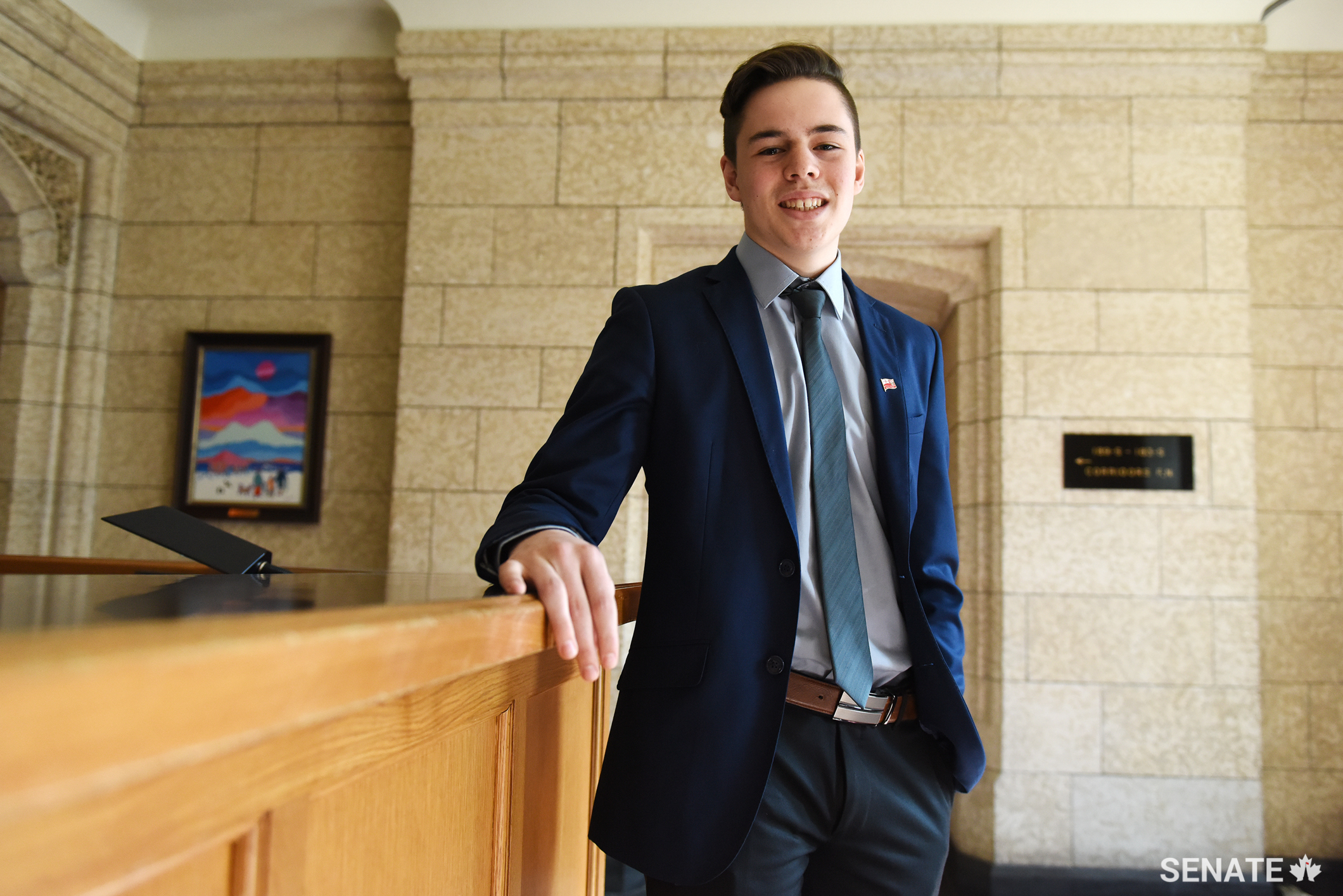 For me, the Forum has been amazing. I met people from all over Canada. We talked about politics, debates, legislation and the future ahead of us. Whether we like it or not, we’re Canada’s future — its youth. Today with Senator Cormier we spoke about minorities and diversity. It’s something that affects me personally, coming from Quebec and being a francophone in a very big Canada. But I think we had good exchanges, we talked about the difference between being assimilated and just opening up to the world. After the senator asked us about the legalization of cannabis and what we, as young people, think. I think it went very well, we got to know each other some.