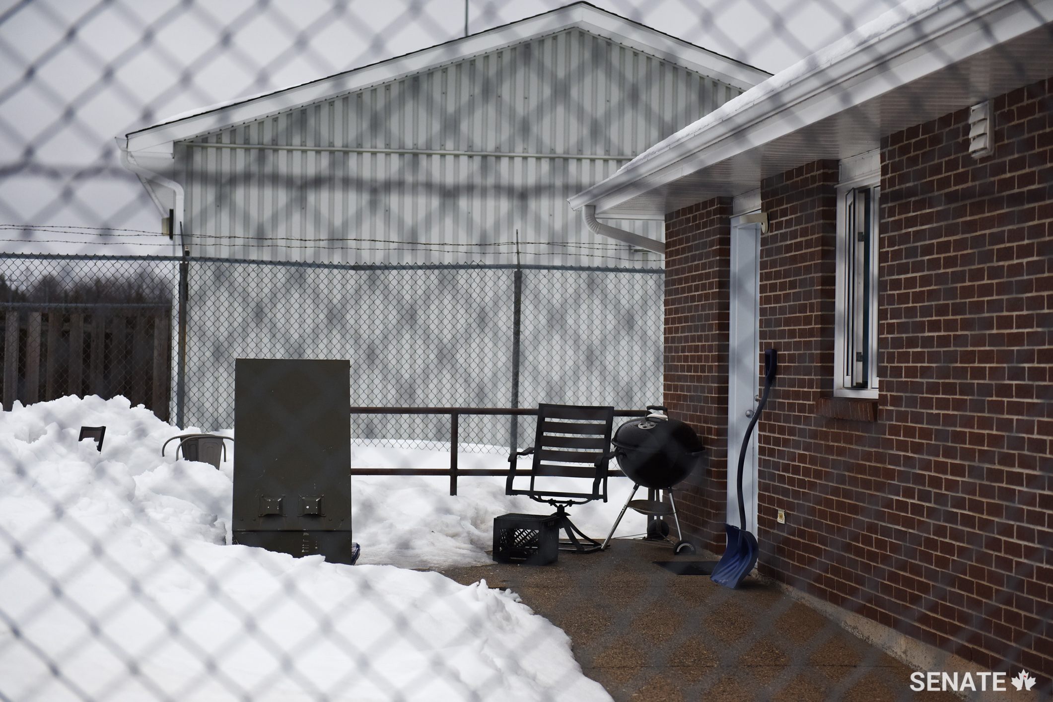 Prisoners can apply to spend a few hours or days with their families in this bungalow on the prison grounds.