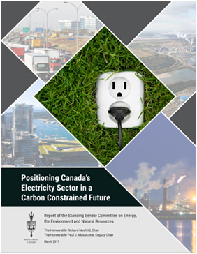 Photo of cover: Positioning Canada's Electricity Sector in a Carbon Constrained Future