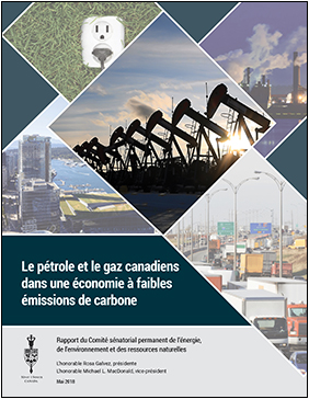 Photo de la couverture : Le pétrole et le gaz canadiens dans une économie à faibles émissions de carbone