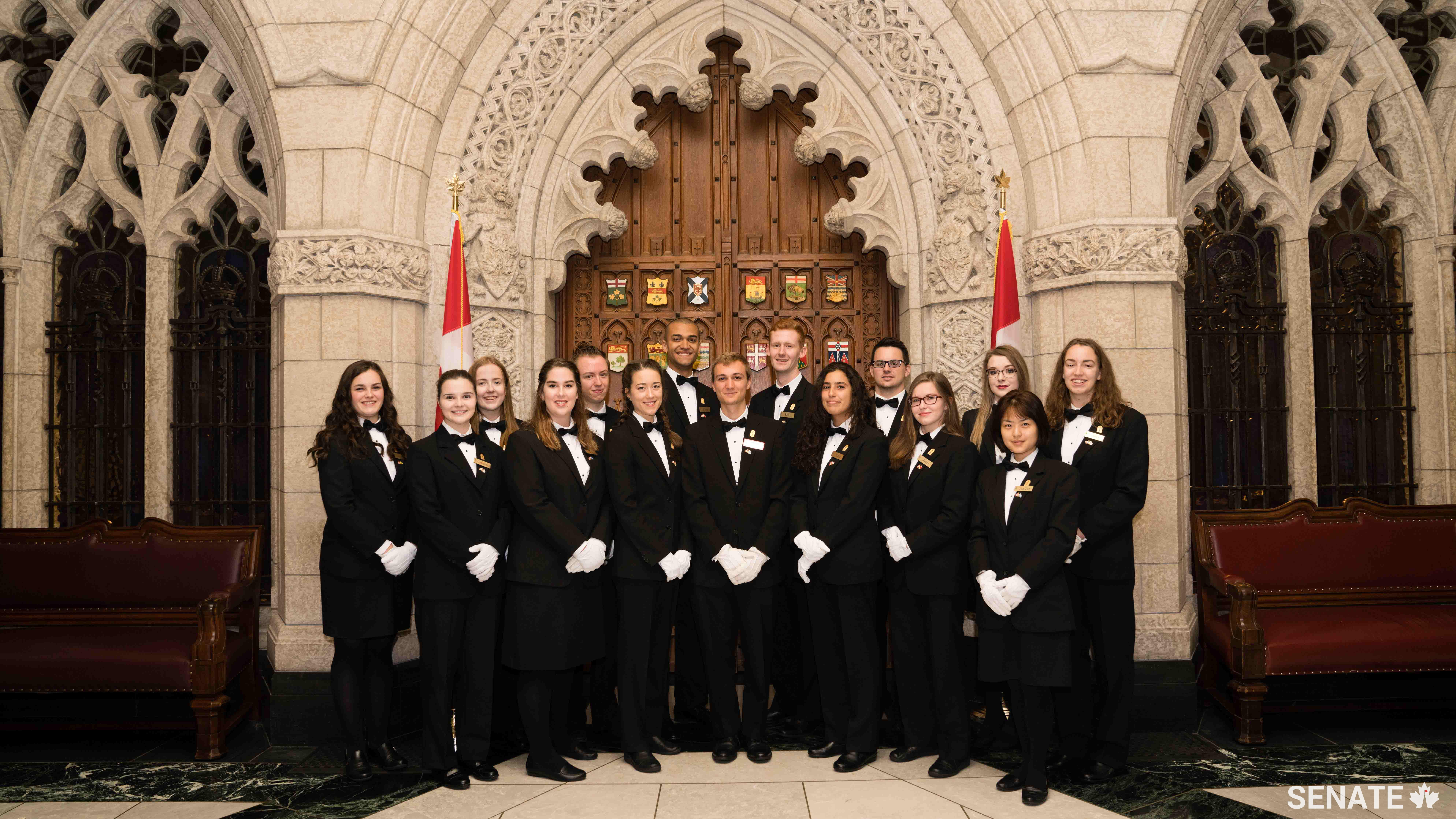 Traditionally, the Senate page uniform was only available in one size so pages had to be small enough to fit in them.