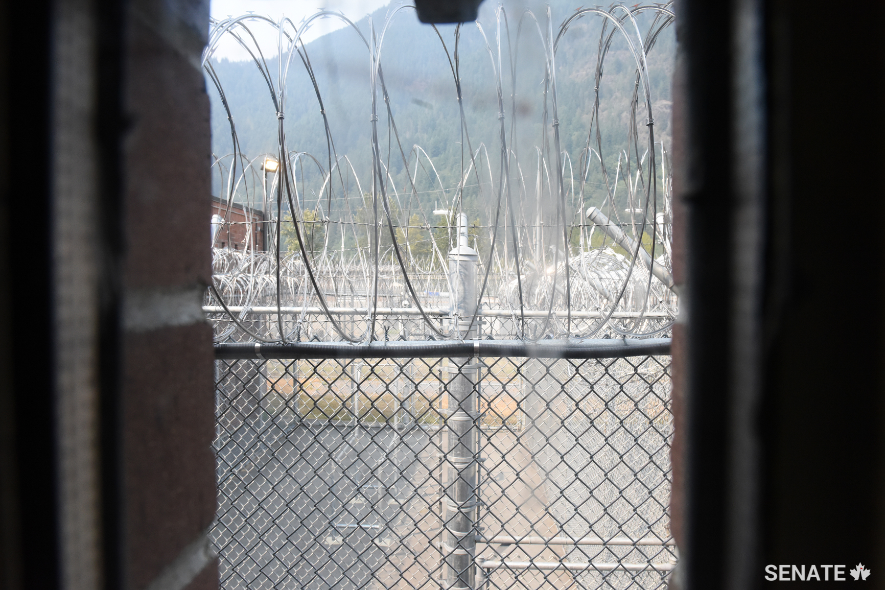 The view from a segregation cell.