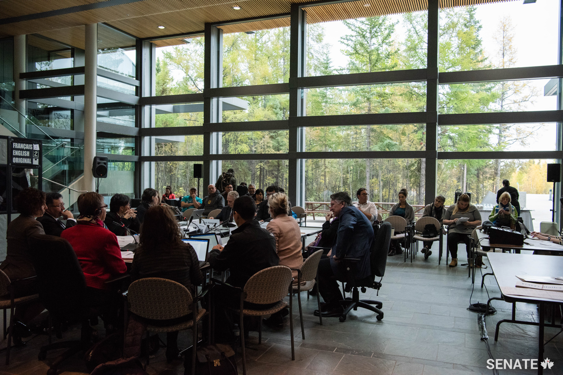 The modern setting of the Legislative Assembly of the Northwest Territories provided the backdrop for Indigenous organizations and communities to discuss their vision for the future. The committee heard about challenges related to education including accessing education, and the quality of education in some Indigenous communities.