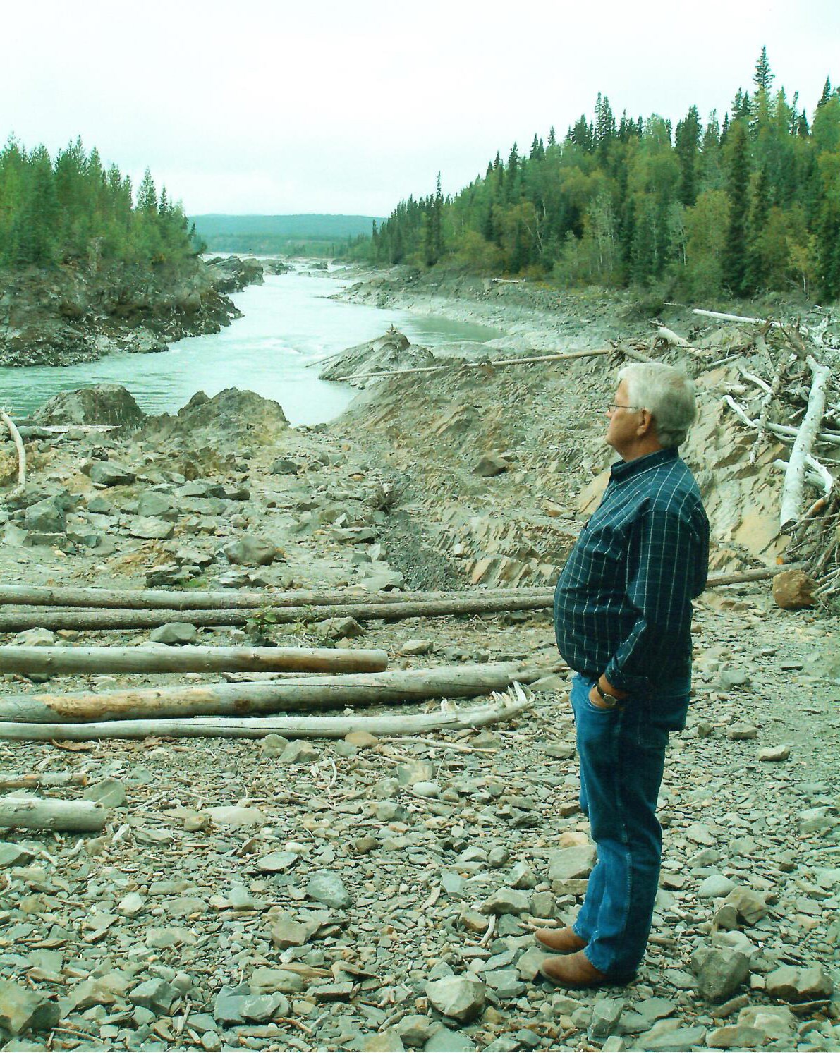 Senator Richard Neufeld near Fort St. John, British Columbia.