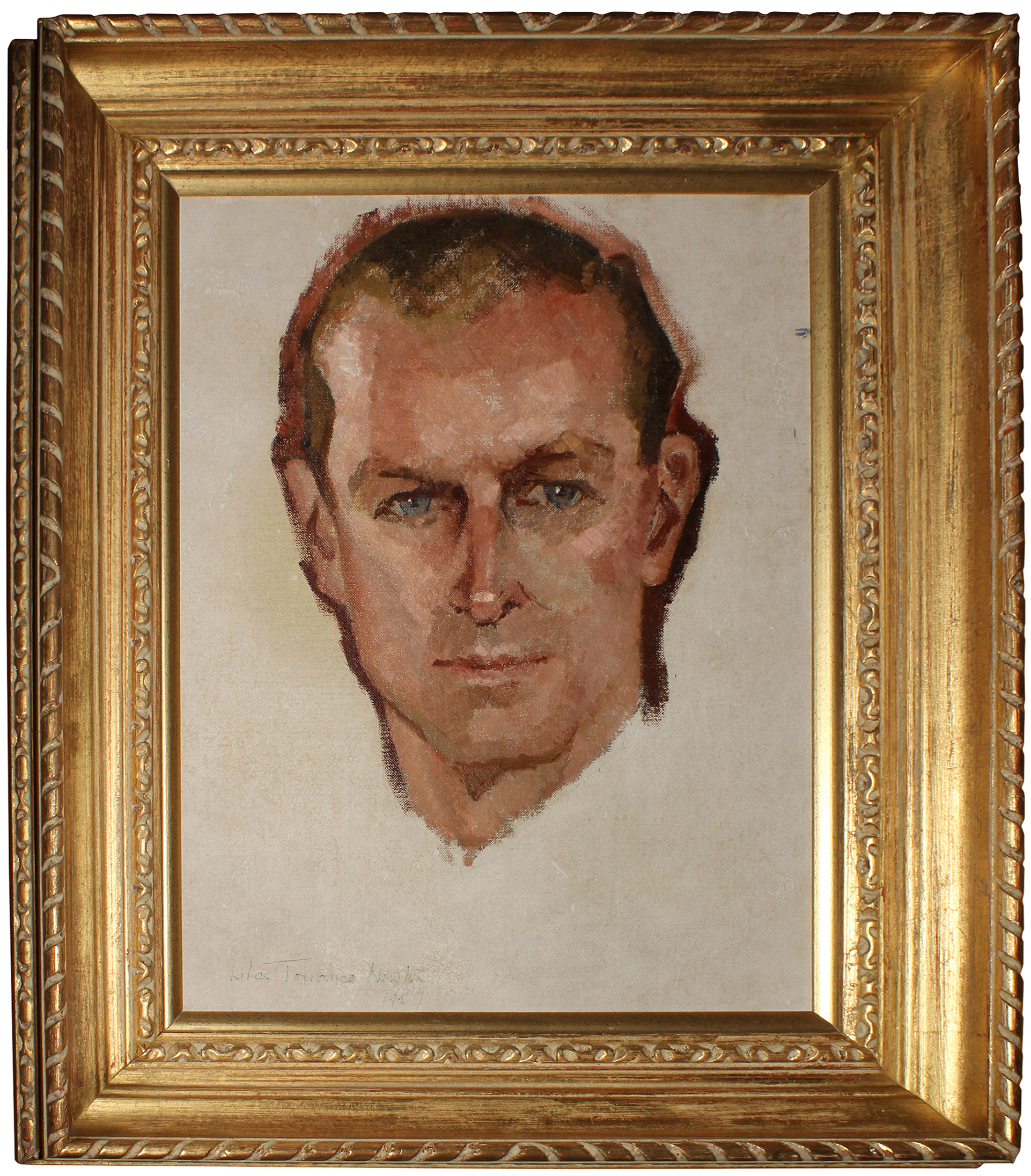 Le petit portrait du prince Philip réalisé par Lilias Torrance Newton est accroché dans la salle de lecture de l’édifice du Sénat du Canada. (L’image est une gracieuseté de la Commission de la capitale nationale)