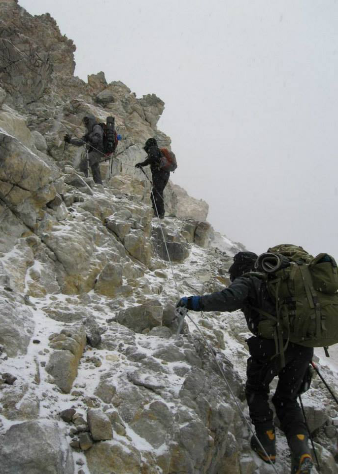 Senator Wells had to use fixed rope on a section of rock and ice on Aconcagua in 2014, which is 6,960 metres above sea level in the Argentinian Andes. “This is the most dangerous part of the climb,” the senator said.