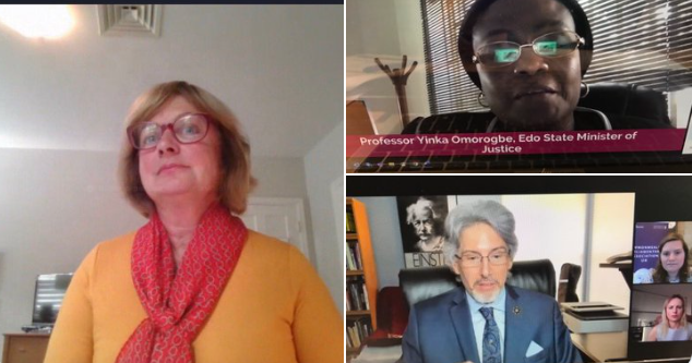 Wednesday, September 16, 2020 — Senator Julie Miville-Dechêne participates in a virtual conference organized by the Commonwealth Parliamentary Association UK to discuss modern slavery and human trafficking.