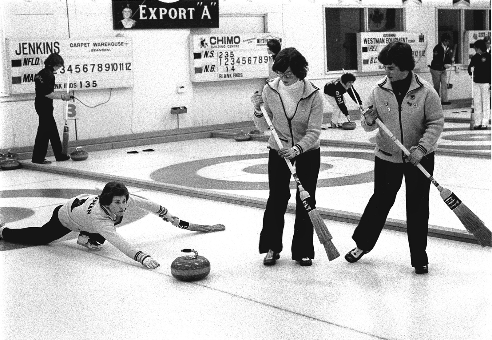 Senator Pat Duncan at age 18 curls for the Yukon team at the Canada Winter Games in Brandon, Manitoba in 1979. “I curled competitively from about eight years old until I was 24,” said Senator Duncan. “I still love the sport and have occasionally curled since then.”