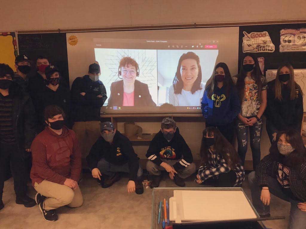 Friday, February 19, 2021 – Senator Yvonne Boyer speaks with students in the Limestone District School Board in eastern Ontario about her work in the Senate and Indigenous rights.