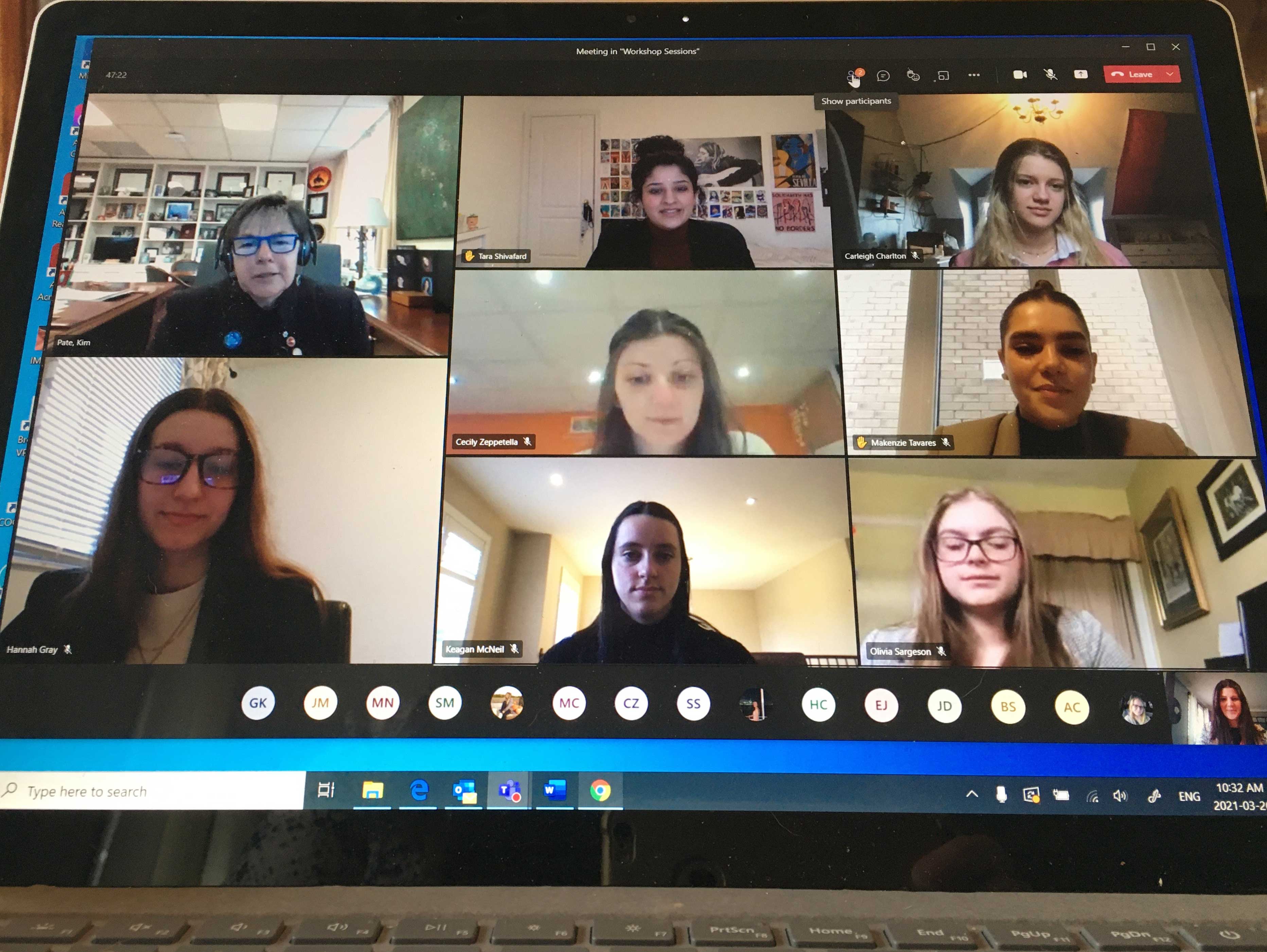 Friday, March 26, 2021 – Senator Kim Pate meets with Brock University’s Law Plus program students to discuss her path to the Senate, including her law education, volunteerism and career promoting minority legal rights and prison reform.