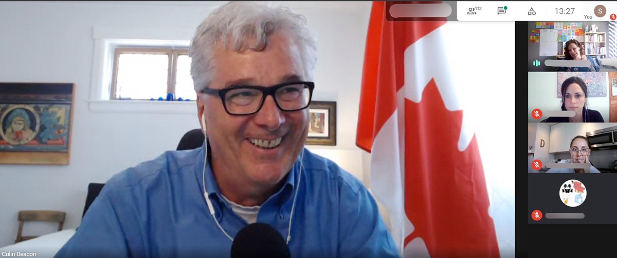 Monday, May 17, 2021 – Senator Colin Deacon meets with grades 4 to 6 students from St. Brendan Catholic Elementary School in Stouffville, Ontario, to discuss his role as a senator and to moderate a debate among the students on a hypothetical bill that would lower the voting age to 16. The students shared their views on youth civic education and conducted a simulated vote on the bill through a live poll.