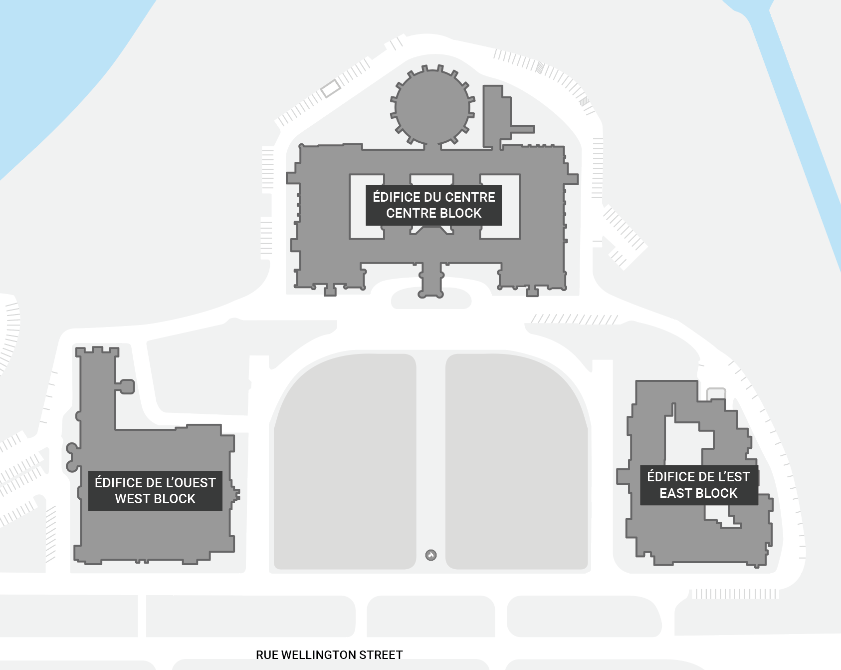 carte de la Colline du Parlement