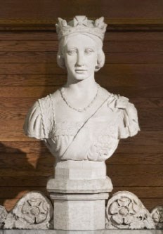 Le buste de marbre de la reine Victoria