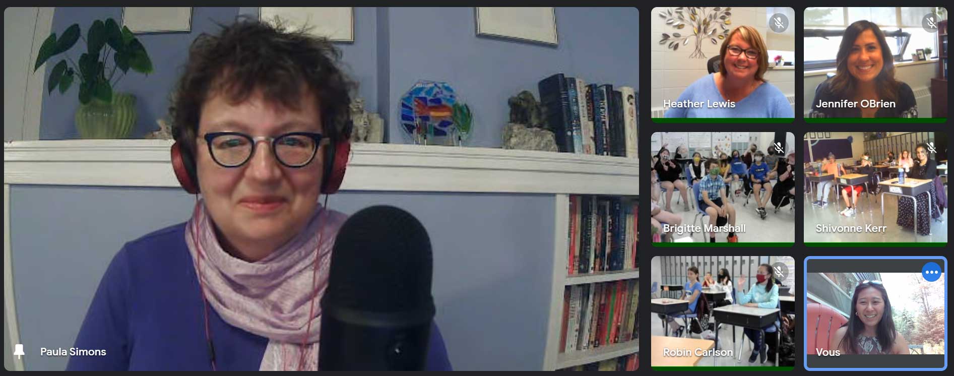 Thursday, June 24, 2021 – Senator Paula Simons delivers a speech during a farewell ceremony for Grade 6 students at Black Gold Regional Schools in Alberta. She congratulated them for their accomplishments and encouraged them to become young leaders of tomorrow.