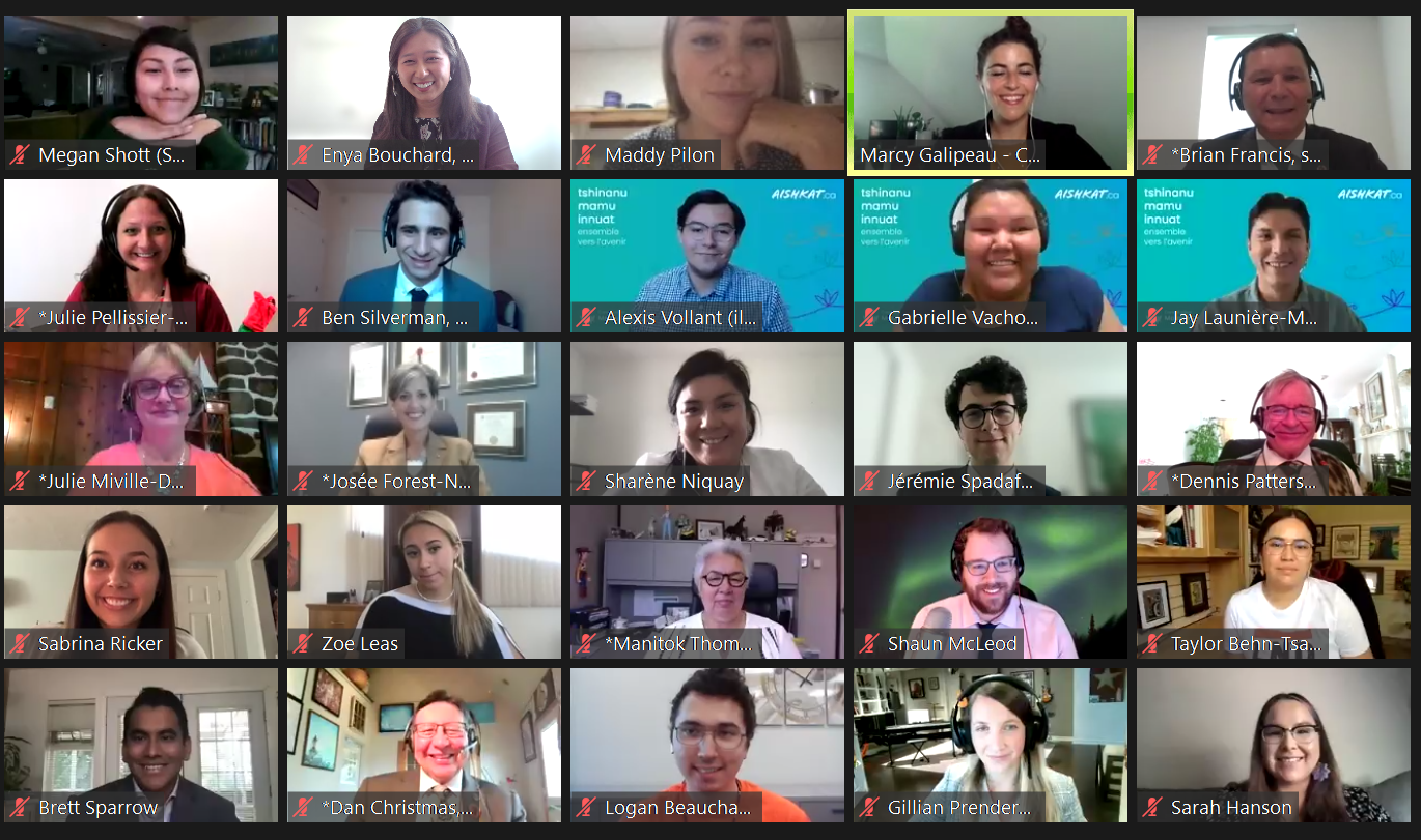 Des sénateurs et de jeunes leaders autochtones de partout au pays ont pris part au forum jeunesse « Vision autochtone au Sénat » de 2021.