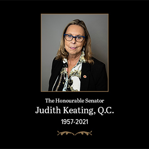 Photo of the late Senator Judith Keating, Q.C.