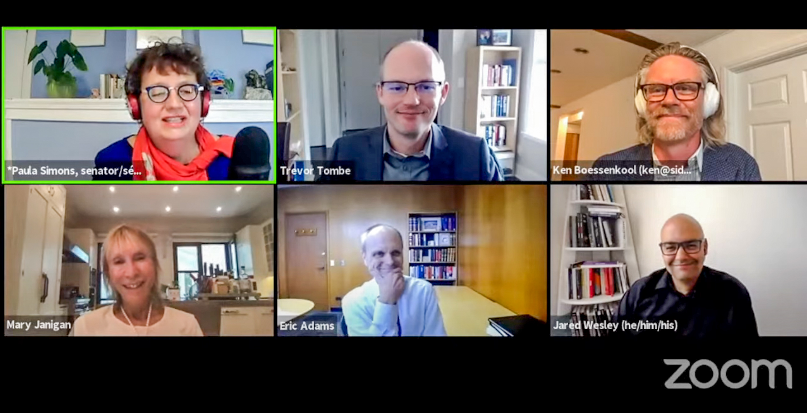 Wednesday, July 28, 2021 – Senator Paula Simons hosts a virtual town hall with five academics on federal equalization payments to provincial governments.