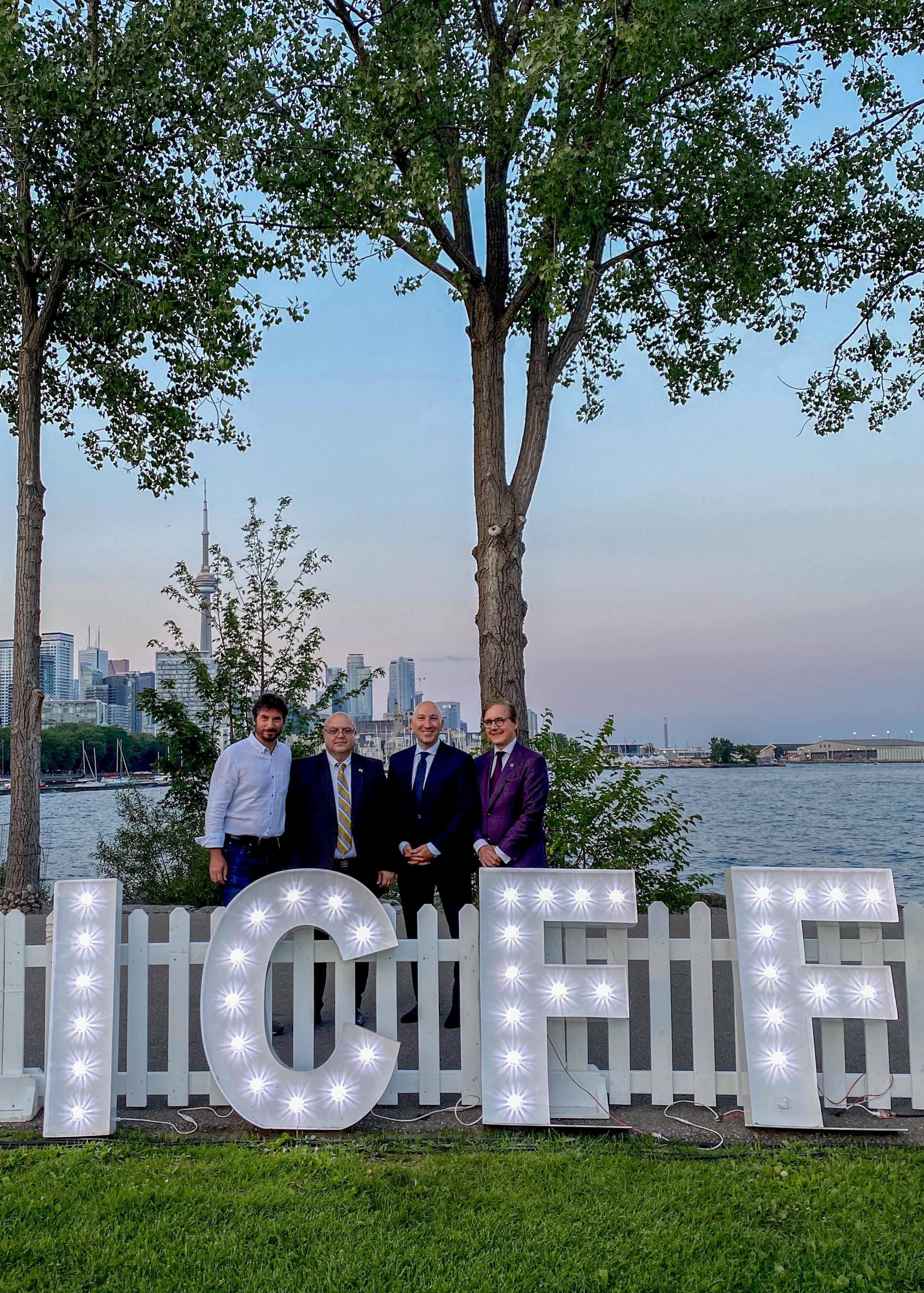 Friday, July 23, 2021 – Senator Tony Loffreda attends the evening showing of the re-edited documentary Piazza Petawawa in Toronto, Ontario. He was a speaker at the event that helped raise $1 million dollars for the Canadian Italian Business and Professional Association and the Italian Contemporary Film Festival to provide bursaries benefitting more than 1,000 students.