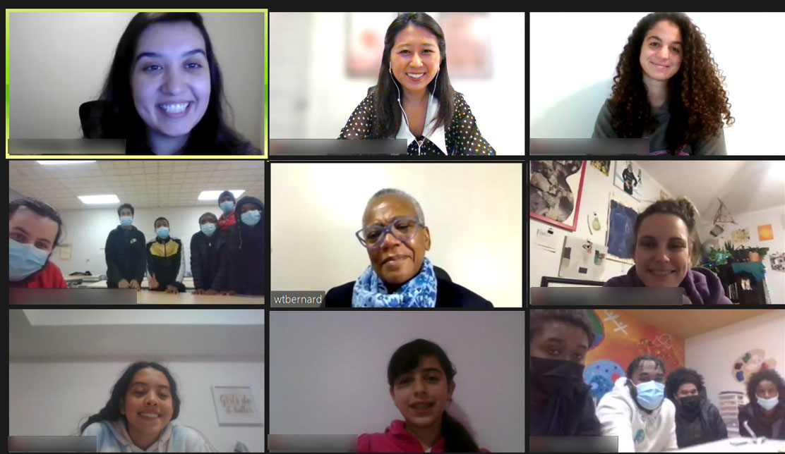 Tuesday, October 26, 2021 – Senator Wanda Elaine Thomas Bernard participates in a mentorship session with youth from the Boys and Girls Club of Ottawa. She offered insights and advice to young people on self-confidence, leadership and professional development.