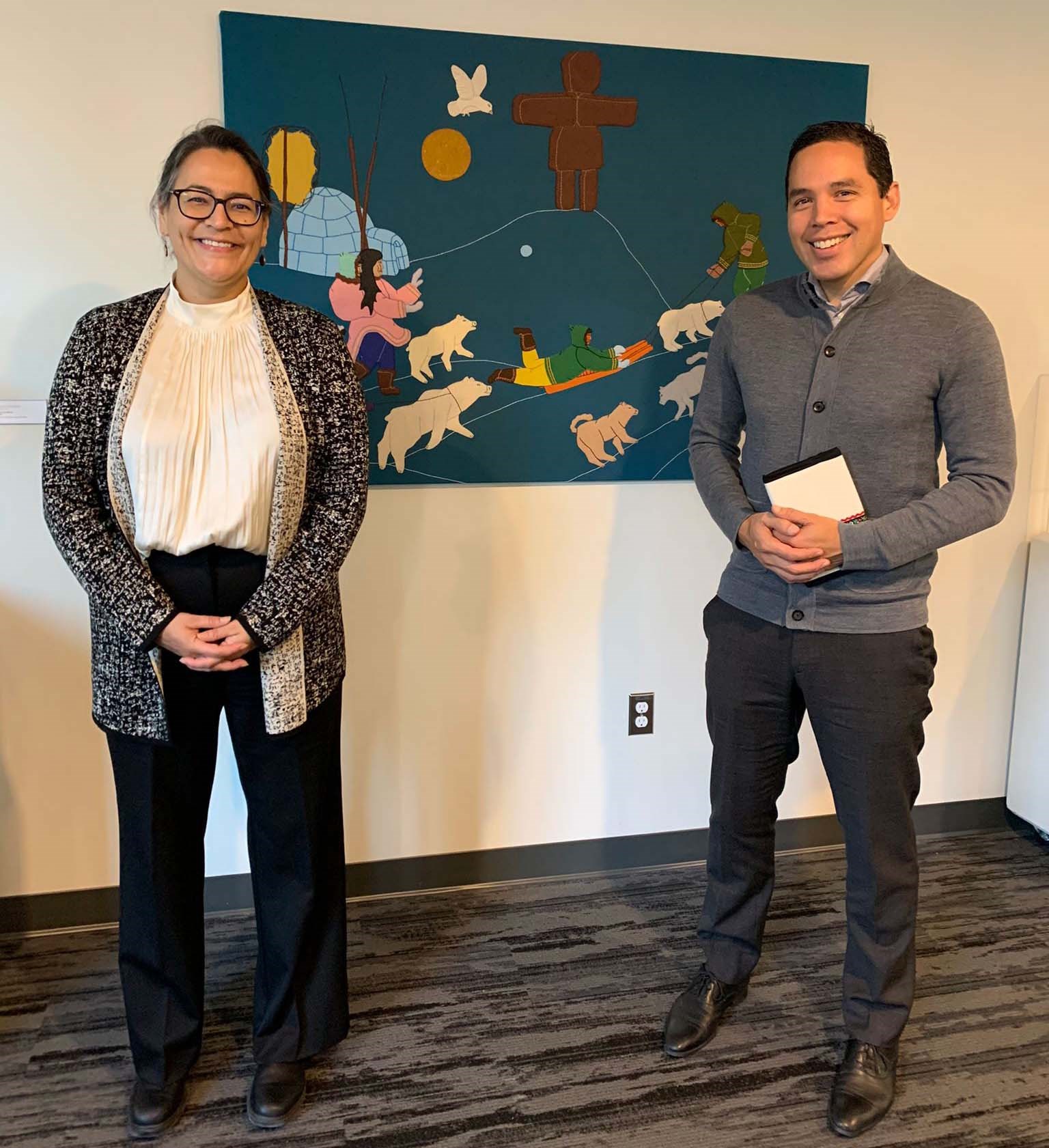 Wednesday, November 24, 2021 – Senator Michèle Audette meets with Natan Obed, president of Inuit Tapiriit Kanatami – Canada’s national Inuit organization in Ottawa, Ontario. Senator Audette spoke with experts on Inuit issues, about their priorities, and how to establish a collaborative relationship.