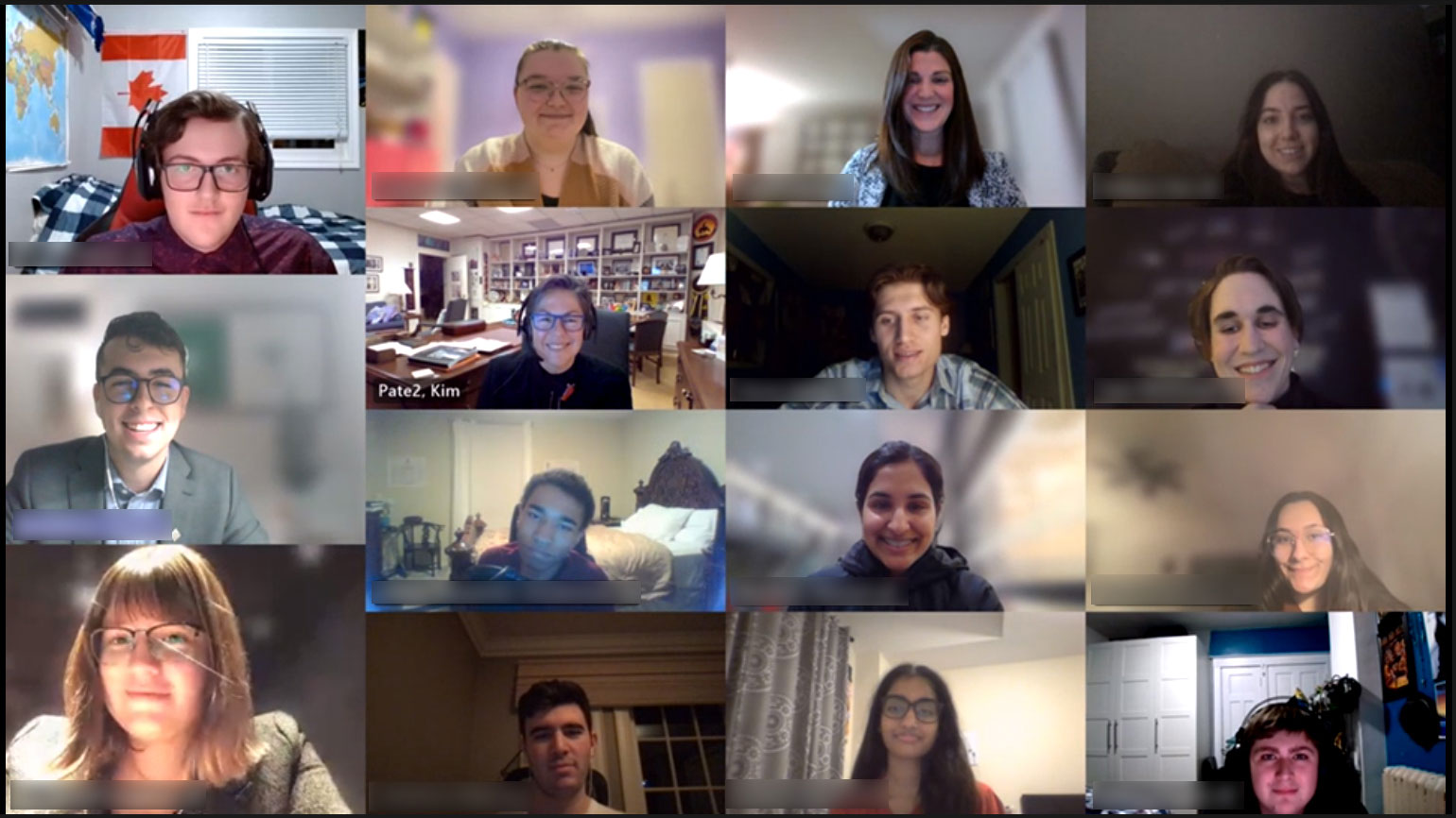 Monday, November 15, 2021 –  Senator Kim Pate discusses her law career with students enrolled in Brock University’s Law Plus program. She offered participants advice on how they can gain experience within their communities and answered questions about her work in the Senate.