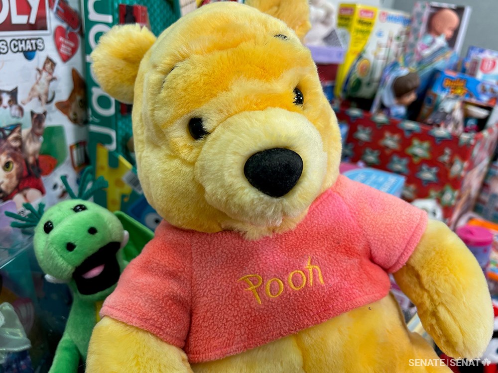 Winnie-the-Pooh is looking for a new friend — because he’s that sort of bear.