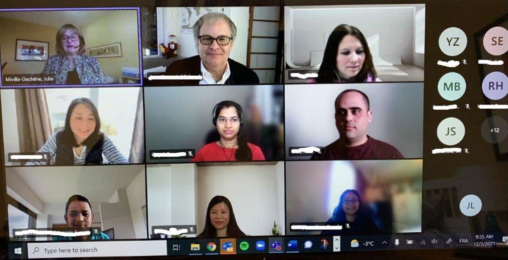 Friday, December 3, 2021 – Senator Julie Miville-Dechêne speaks with students from John Abbott College in Sainte-Anne-de-Bellevue, Quebec. Their discussions covered the Senate, fiscal policy, the shortage of daycare spots and the senator’s bill about forced labour in supply chains.