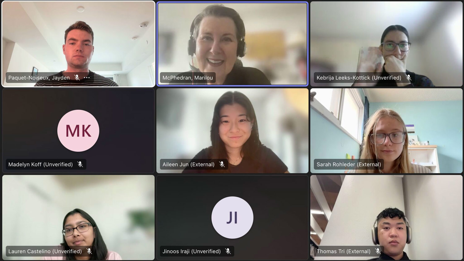 Saturday, October 4, 2025 – Senator Marilou McPhedran; virtual meeting of the Canadian Council of Young Feminists (CCYF-CCJF).