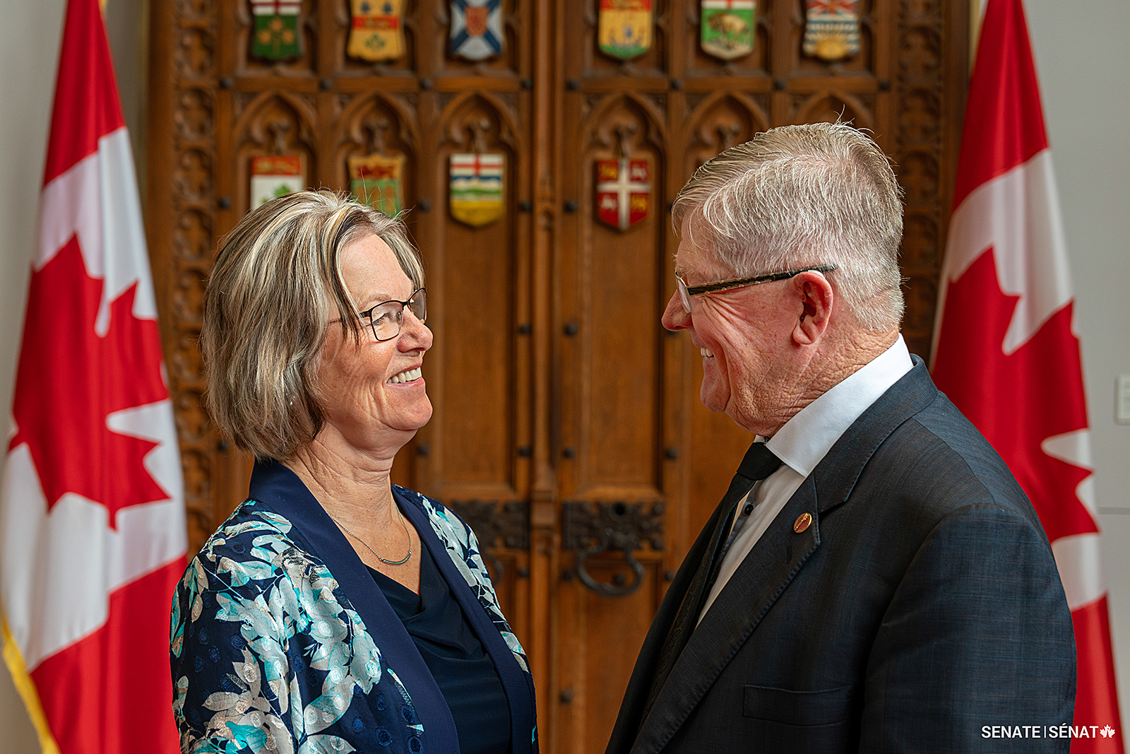 Senator Plett credits his wife, Betty, with supporting him throughout his political career.