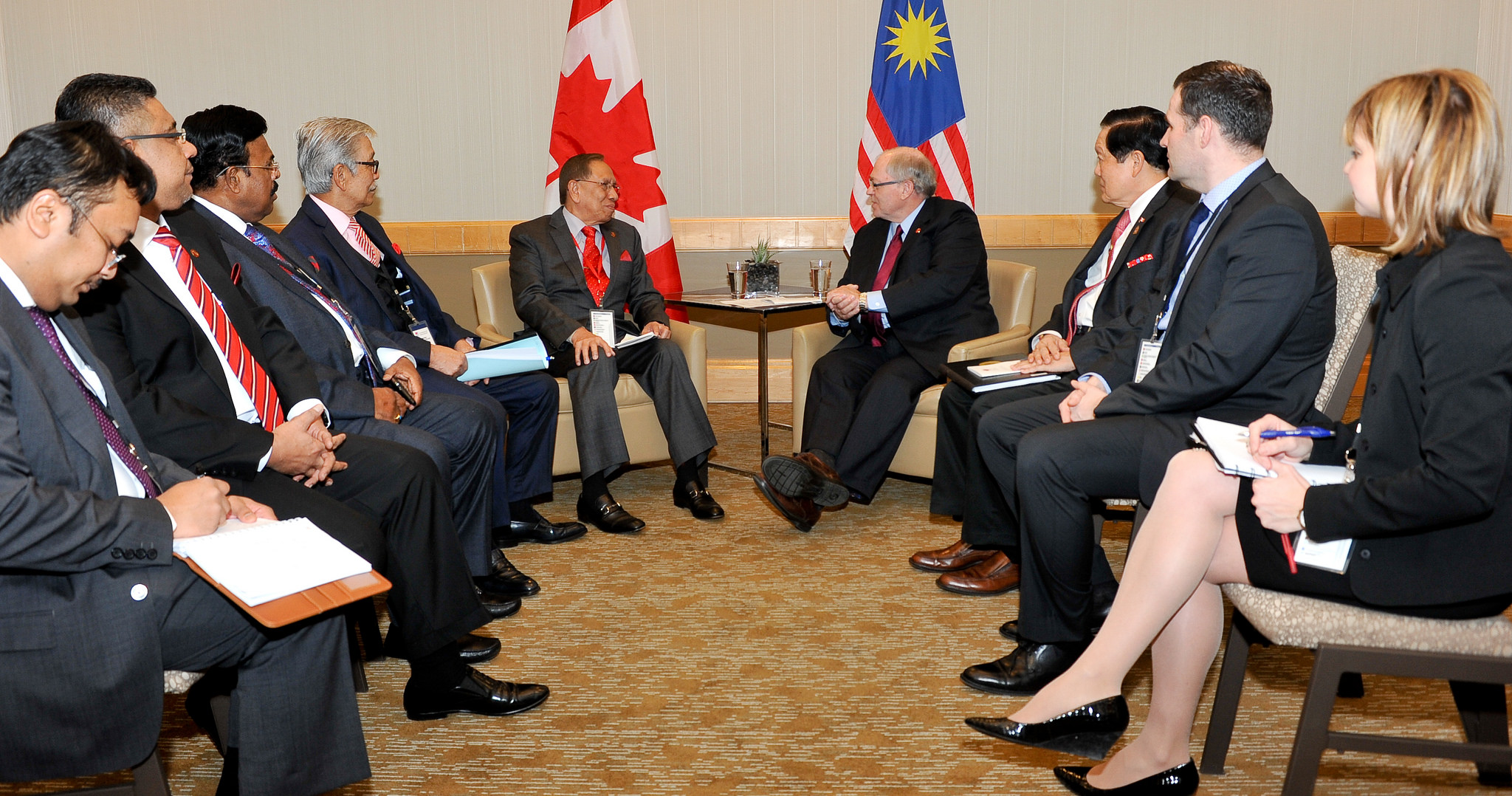 Speaker Furey and His Excellency Tan Sri Abu Zahar Ujang, President of the Dewan Negara (Senate) of Malaysia.