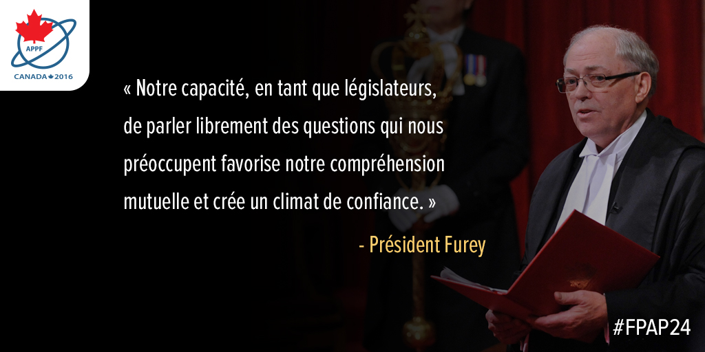 Photo d'une citation du Président Furey