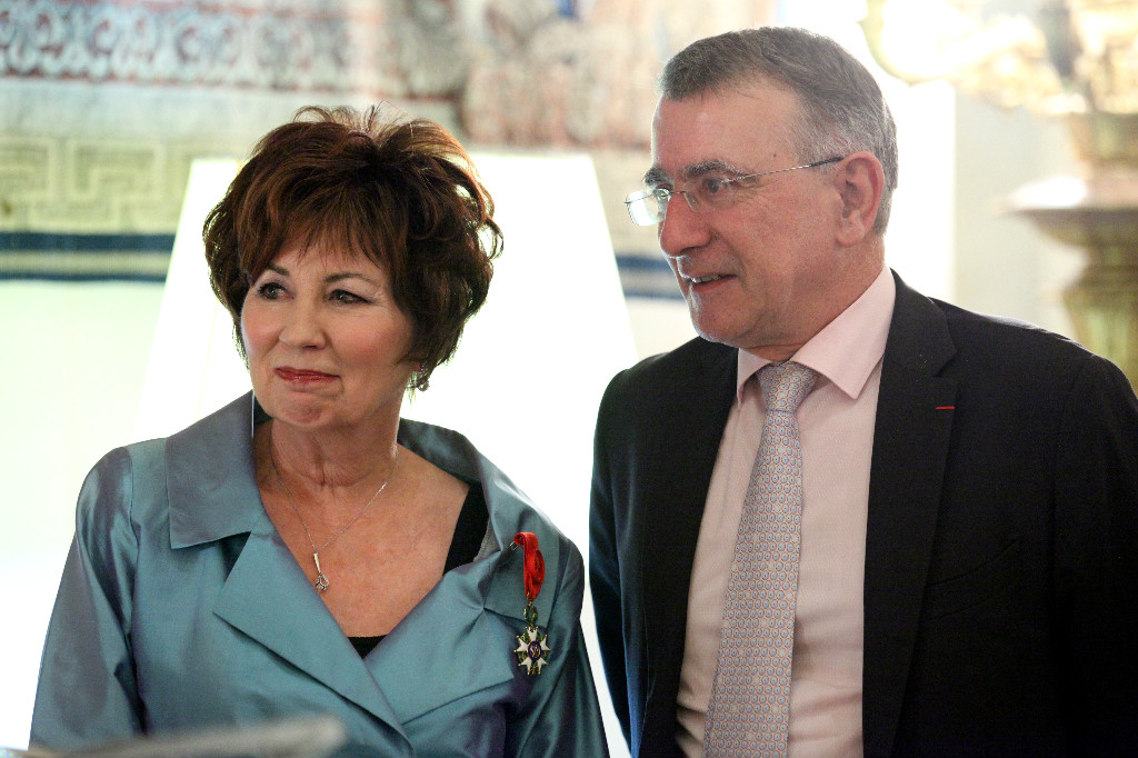 Senator Tardif with her husband.