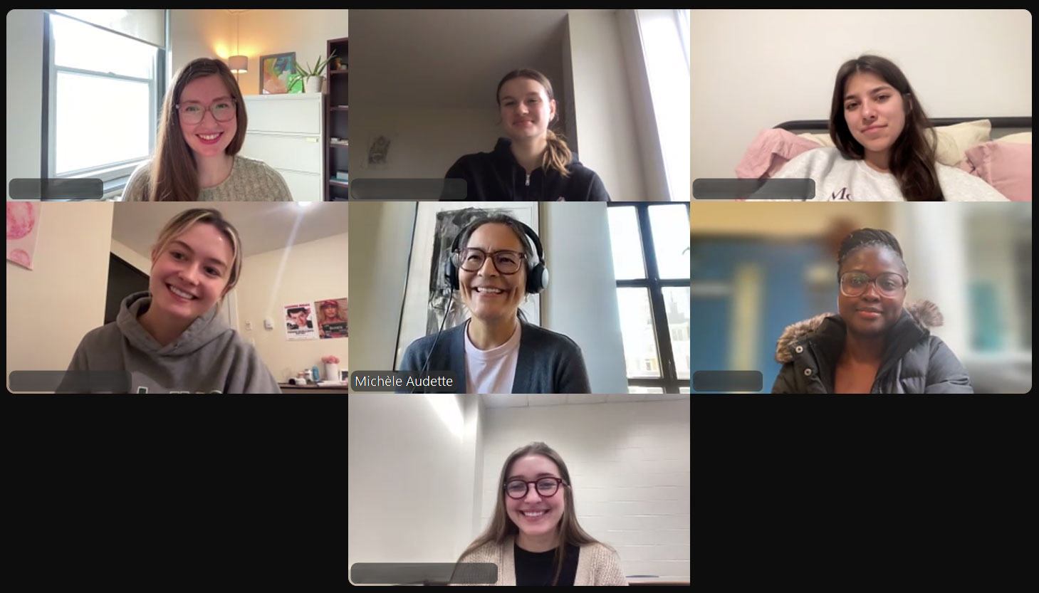 Thursday, March 27, 2025 – Senator Michèle Audette; virtual event, coordinated by SENgage, with students from Saint Mary’s University, Halifax, Nova Scotia.