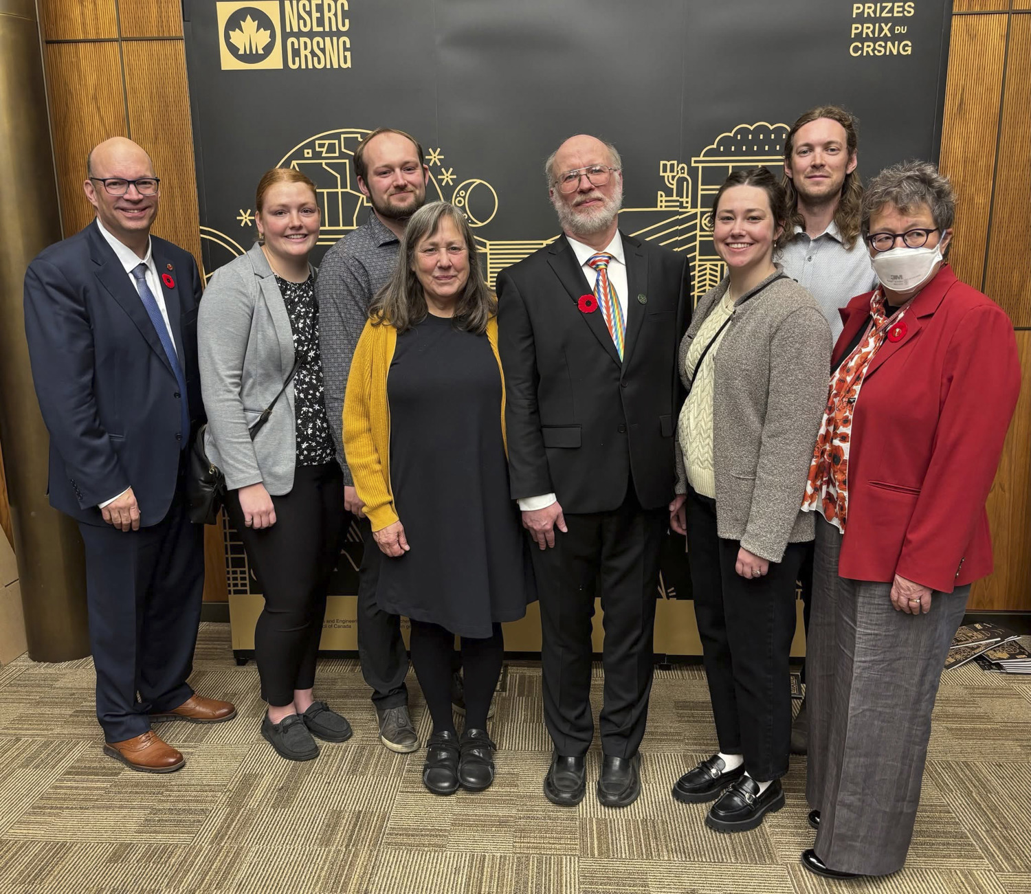 Wednesday, November 5, 2025 – Senators Kristopher Wells, left, and Paula Simons, right; Natural Sciences and Engineering Research Council of Canada (NSERC) Prizes ceremony; Ottawa, Ontario.