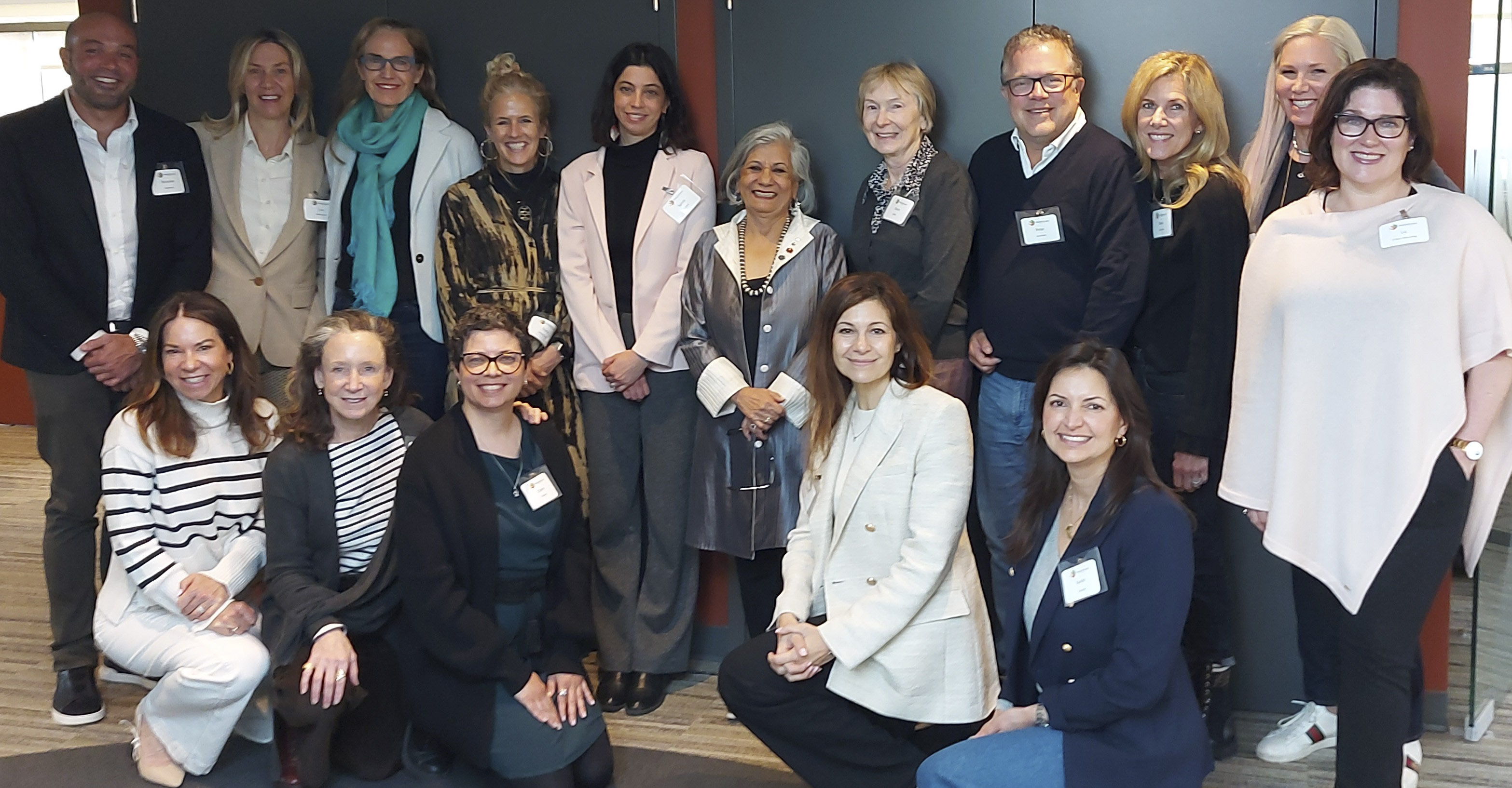 Tuesday, April 25, 2023 – Senator Ratna Omidvar, centre, back row, speaks to participants from The Philanthropy Workshop about the role philanthropy plays in supporting public policy change.