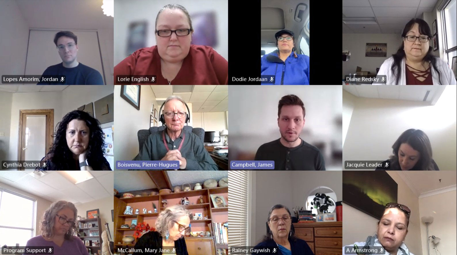 Senator Pierre-Hugues Boisvenu participates in a meeting with representatives of Indigenous community organizations based in Winnipeg, Manitoba, organized by Senator Mary Jane McCallum.