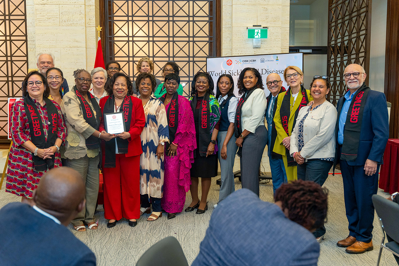 Senator Mégie hosted one last breakfast at the Senate of Canada Building marking National Sickle Cell Awareness Day on June 19, 2025. (Photo credit: Office of Senator Marie-Françoise Mégie)