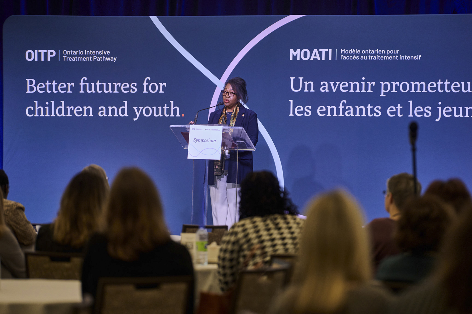 Le lundi 17 novembre 2025 – La sénatrice Sharon Burey; symposium du Modèle ontarien pour l’accès au traitement intensif; Le Westin Ottawa, Ottawa, Ontario. Crédit photo : Symposium du Modèle ontarien pour l’accès au traitement intensif