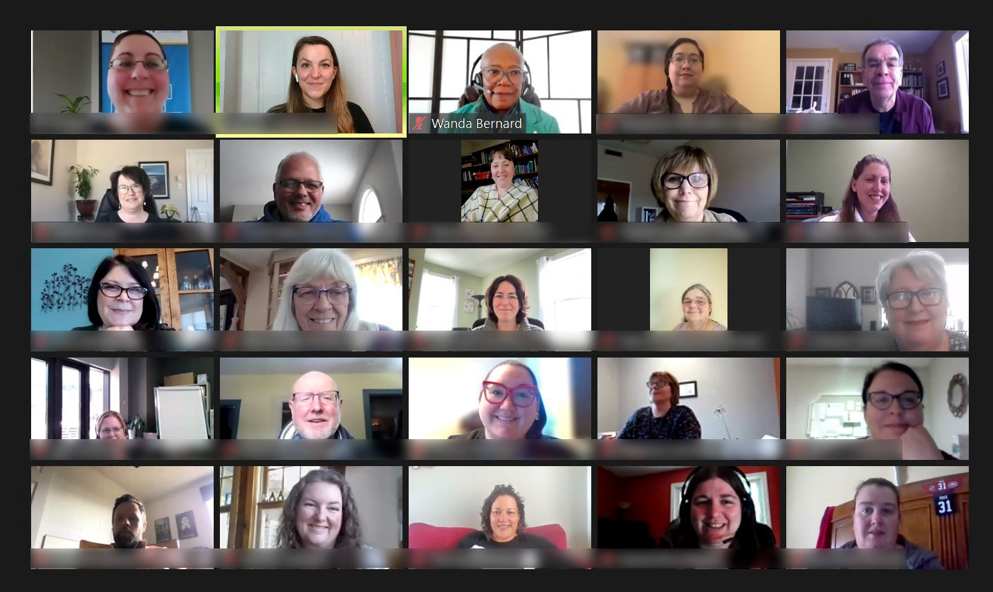 Wednesday, March 30, 2022 – Senator Wanda Thomas Bernard meets virtually with participants from the Nova Scotia College of Social Workers (NSCSW) to celebrate Social Worker Month. During this event, Senator Bernard paid tribute to the late Alexa McDonough, discussed her own career path and shared lessons learned from her own advocacy efforts.