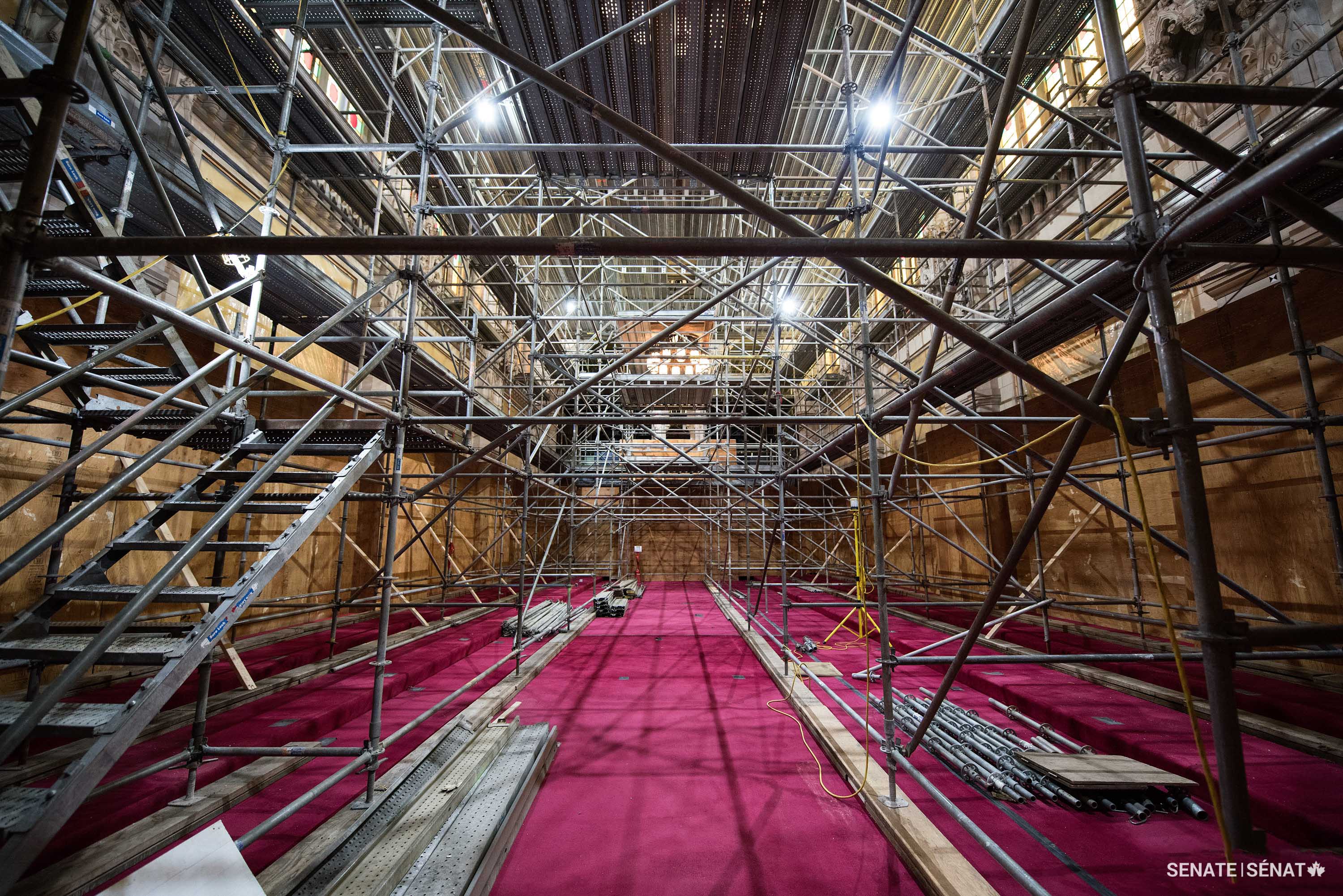 The Senate Chamber in Centre Block, pictured in February 2020.